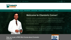 What Chemistscorner.com website looked like in 2020 (4 years ago)