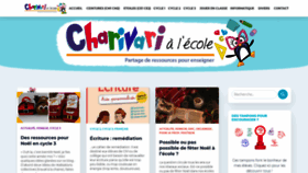 What Charivarialecole.fr website looked like in 2020 (4 years ago)
