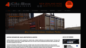 What Citi-box.co.nz website looked like in 2020 (4 years ago)