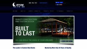 What Customdocksystems.com website looked like in 2020 (4 years ago)