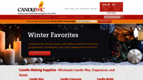 What Candlewic.com website looked like in 2020 (4 years ago)