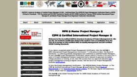 What Certifiedprojectmanager.us website looked like in 2020 (4 years ago)