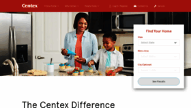 What Centex.com website looked like in 2020 (4 years ago)