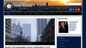 What Cityoffortwayne.org website looked like in 2020 (4 years ago)