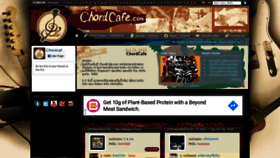 What Chordcafe.com website looked like in 2020 (4 years ago)