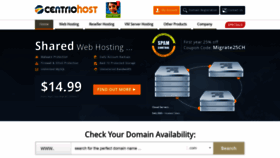 What Centriohost.com website looked like in 2020 (4 years ago)