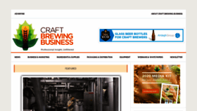 What Craftbrewingbusiness.com website looked like in 2020 (4 years ago)