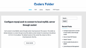 What Codersfolder.com website looked like in 2020 (4 years ago)