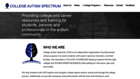 What Collegeautismspectrum.com website looked like in 2020 (4 years ago)