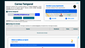 What Correotemporal.org website looked like in 2020 (4 years ago)