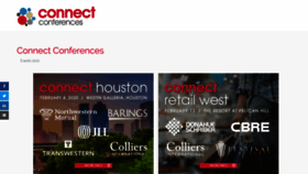 What Connectconferences.com website looked like in 2020 (4 years ago)