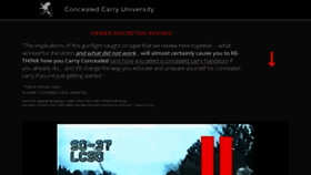 What Concealedcarryconfidence.org website looked like in 2020 (4 years ago)