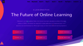 What Classnotes.xyz website looked like in 2020 (4 years ago)