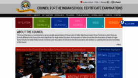 What Cisce.in website looked like in 2020 (4 years ago)