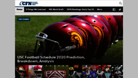 What Collegefootballnews.com website looked like in 2020 (4 years ago)