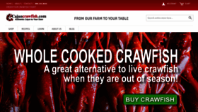 What Cajuncrawfish.com website looked like in 2020 (4 years ago)