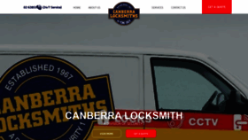 What Canberralocksmiths.com.au website looked like in 2020 (4 years ago)