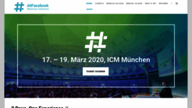 What Conference.allfacebook.de website looked like in 2020 (4 years ago)
