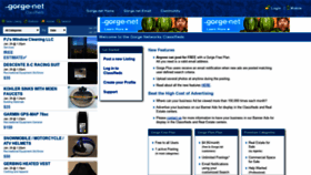 What Classifieds.gorge.net website looked like in 2020 (4 years ago)