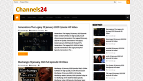 What Channels24.co.za website looked like in 2020 (4 years ago)