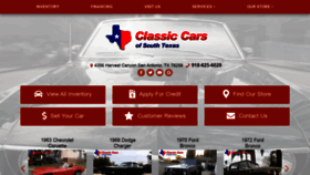 What Classiccarsofsouthtexas.com website looked like in 2020 (4 years ago)