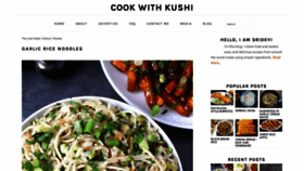 What Cookwithkushi.com website looked like in 2020 (4 years ago)