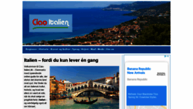 What Ciao-italien.dk website looked like in 2020 (4 years ago)