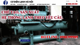 What Codienlanhhanoi.vn website looked like in 2020 (4 years ago)