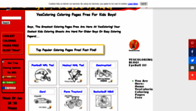 What Coloring-pages-book-for-kids-boys.com website looked like in 2020 (4 years ago)