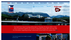What Cockermouthschool.org website looked like in 2020 (4 years ago)