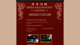 What Canton-restaurant.de website looked like in 2020 (4 years ago)