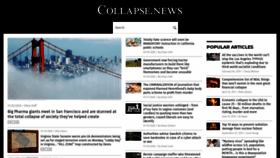 What Collapse.news website looked like in 2020 (4 years ago)
