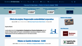 What Cienciasambientales.com website looked like in 2020 (4 years ago)