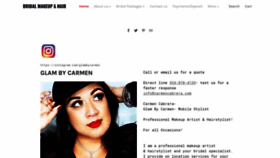 What Carmencabrera.com website looked like in 2020 (4 years ago)