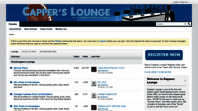 What Capperslounge.com website looked like in 2020 (4 years ago)