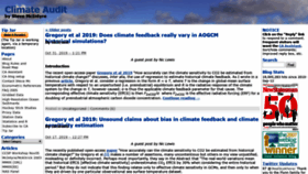 What Climateaudit.org website looked like in 2020 (4 years ago)