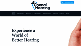 What Chenalhearing.com website looked like in 2020 (4 years ago)