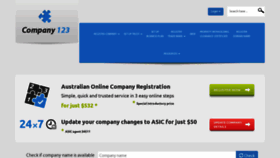 What Company123.com.au website looked like in 2020 (4 years ago)
