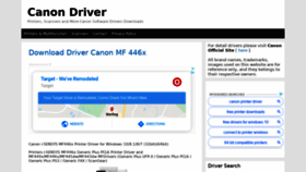 What Canondriver.net website looked like in 2020 (4 years ago)