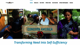 What Concernamerica.org website looked like in 2020 (4 years ago)