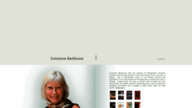 What Constancebackhouse.ca website looked like in 2020 (4 years ago)