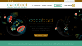 What Coco-baci.com website looked like in 2020 (4 years ago)