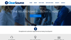 What Clearsourcebpo.com website looked like in 2020 (4 years ago)