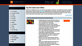 What Creditcard321.com website looked like in 2020 (4 years ago)