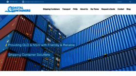 What Coastalcontainers.com.au website looked like in 2020 (4 years ago)