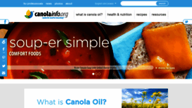 What Canolainfo.org website looked like in 2020 (4 years ago)