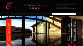 What Cccpolishedconcrete.com.au website looked like in 2020 (4 years ago)