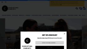 What Christinachristi.com website looked like in 2020 (5 years ago)
