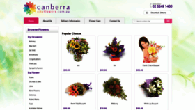 What Canberracityflowers.com.au website looked like in 2020 (4 years ago)