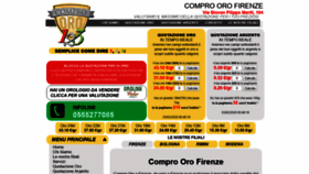 What Compro-oro-firenze.it website looked like in 2020 (4 years ago)
